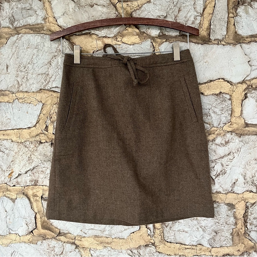Ann Taylor / Loft Brown Wool Blend Skirt